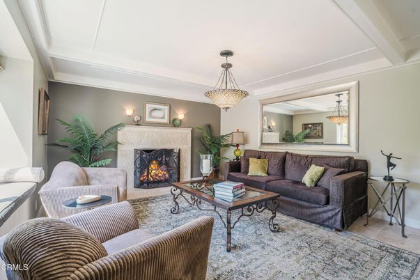 Fireplace, Interior, Living room, Pendant Lights