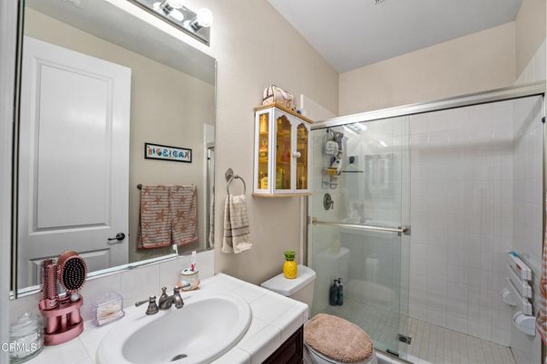 Bathroom, Glass Shower, Interior, Tile Countertops