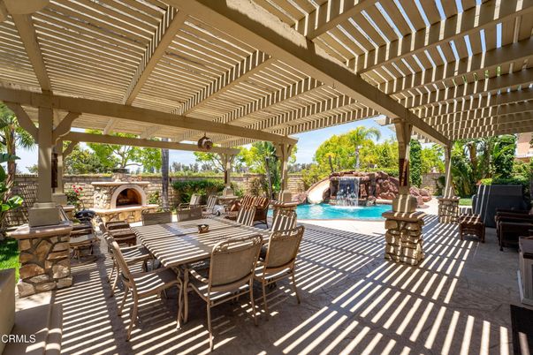 Exterior, Fireplace, Pool