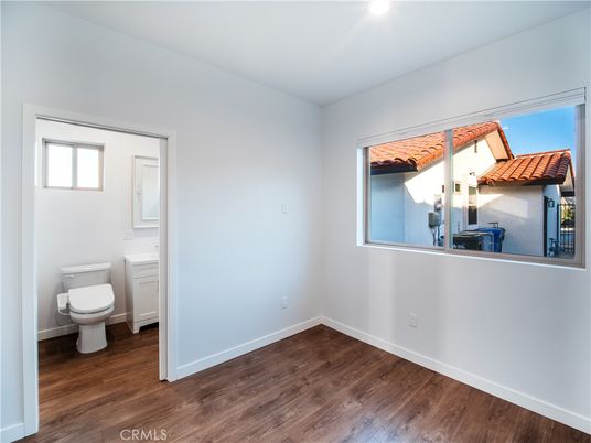 Bathroom, Empty room, Interior, Recessed Lighting, Wood Texture Flooring