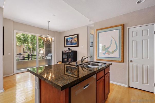 Chandelier, Interior, Kitchen, Recessed Lighting, Wood Texture Flooring
