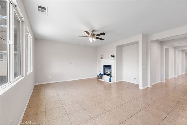 Empty room, Fireplace, Interior