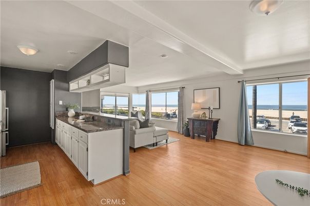 Interior, Kitchen, Living room, Recessed Lighting, Water, Wood Texture Flooring