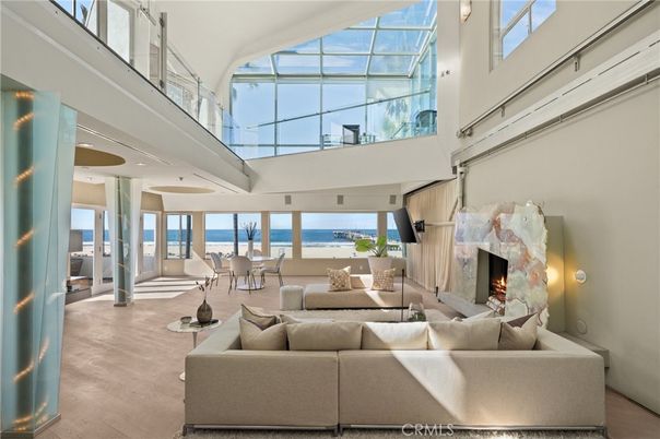 Fireplace, Interior, Living room, Sun Room, Water