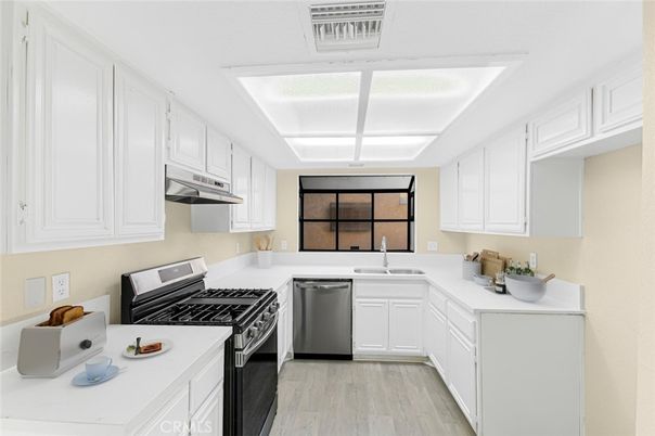 Interior, Kitchen, Wood Texture Flooring