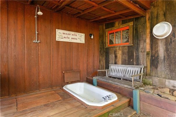 Bathroom, Interior, Wooden Ceilings, Wood Texture Flooring, Wooden Walls
