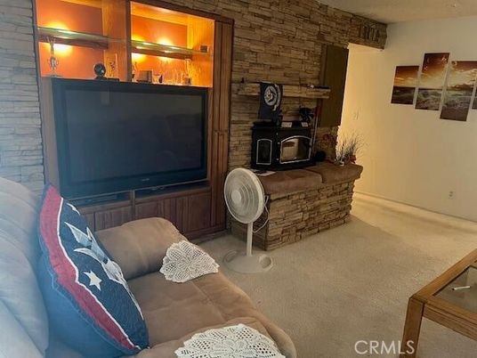 Fireplace, Interior, Living room, Stone Walls