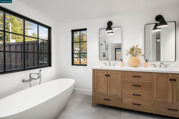 Bathroom, Dual Sink Vanities, Free Standing Baths, Interior