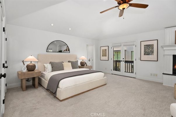 Bedroom, Fireplace, Interior, Recessed Lighting