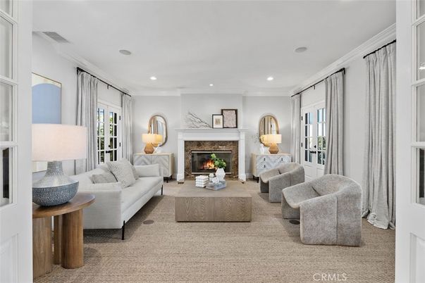 Fireplace, Interior, Living room, Recessed Lighting