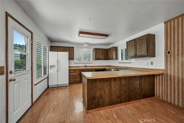 Interior, Kitchen, Wood Texture Flooring