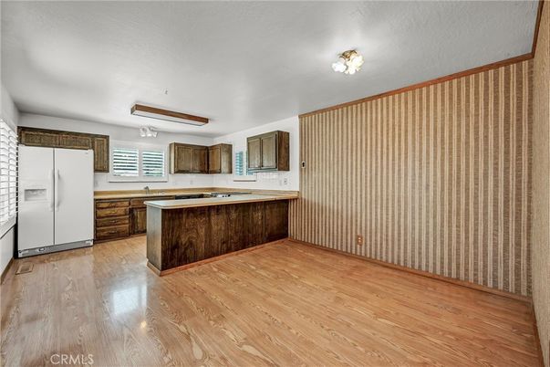 Interior, Kitchen, Wood Texture Flooring