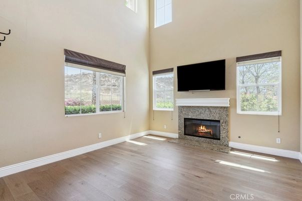 Fireplace, Interior, Wood Texture Flooring