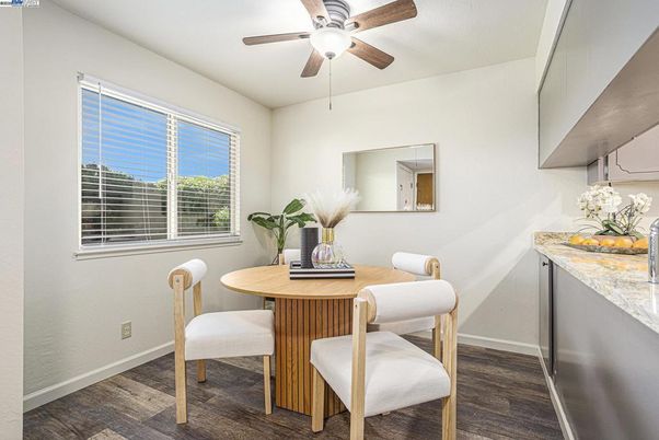 Dining room, Interior, Wood Texture Flooring