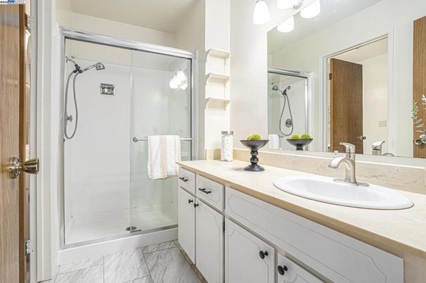 Bathroom, Glass Shower, Interior, Marble