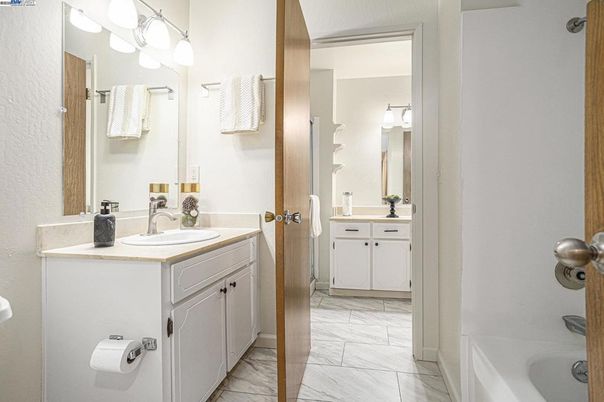 Bathroom, Dual Sink Vanities, Interior, Marble