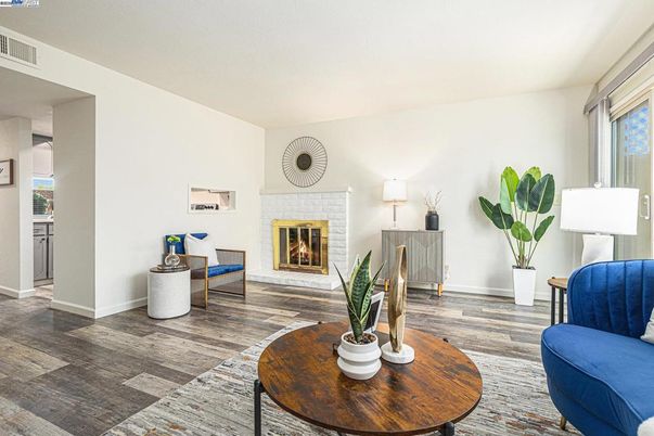 Fireplace, Interior, Wood Texture Flooring