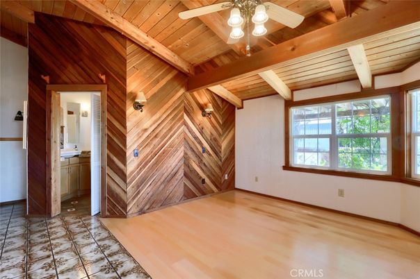 Bathroom, Empty room, Interior, Wooden Beams, Wooden Ceilings, Wood Texture Flooring, Wooden Walls