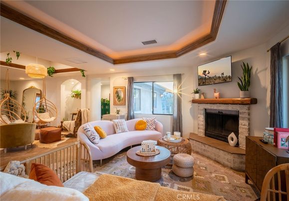 Fireplace, Interior, Living room, Recessed Lighting