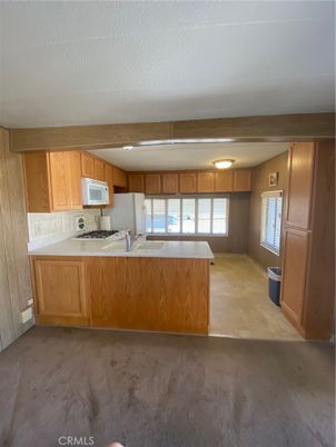 Empty room, Interior, Kitchen, Wooden Walls