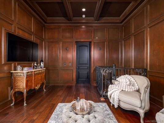 Interior, Recessed Lighting, Wooden Ceilings, Wood Texture Flooring, Wooden Walls