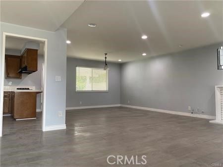 Empty room, Interior, Pendant Lights, Recessed Lighting