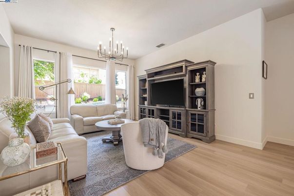 Interior, Living room, Pendant Lights, Wood Texture Flooring