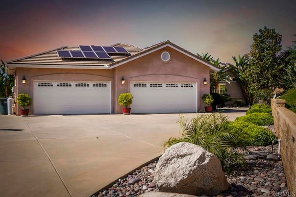 Attached, Exterior, Facade, Solar Panels, Mediterranean