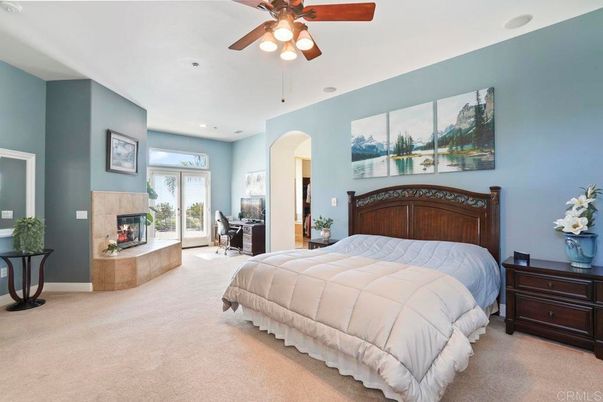 Bedroom, Fireplace, Interior, Recessed Lighting