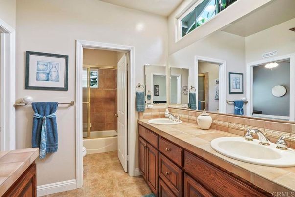 Bathroom, Dual Sink Vanities, Interior, Tile Countertops