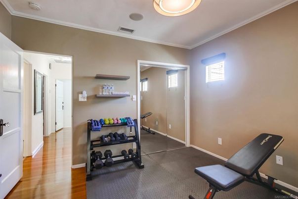 Fitness Equipment, Interior, Wood Texture Flooring
