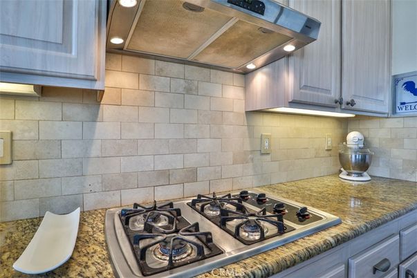 Interior, Kitchen, Recessed Lighting, Stone Walls