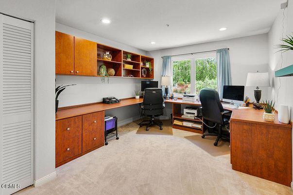 Home Office, Interior, Recessed Lighting
