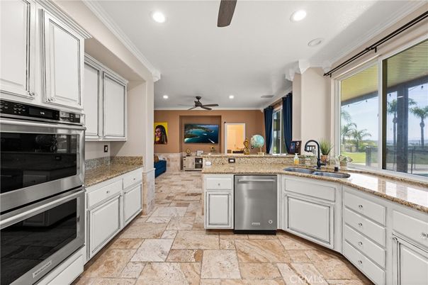 Interior, Kitchen, Recessed Lighting, Stainless Steel Appliances