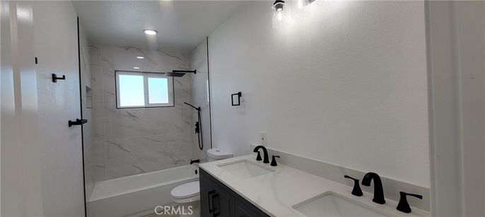 Bathroom, Glass Shower, Interior, Marble Walls, Recessed Lighting