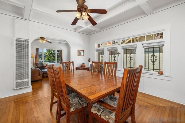 Dining room, Interior, Wood Texture Flooring