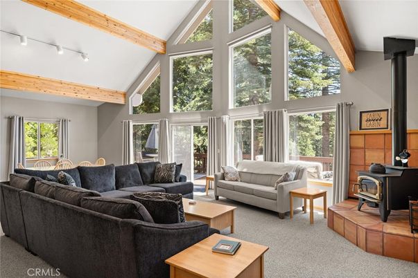 Fireplace, Interior, Living room, Wooden Beams