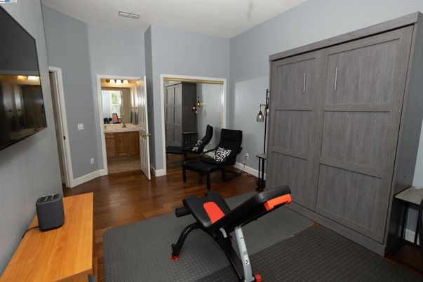 Fitness Equipment, Interior, Wood Texture Flooring