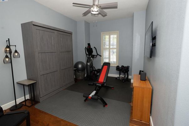 Fitness Equipment, Interior, Wood Texture Flooring
