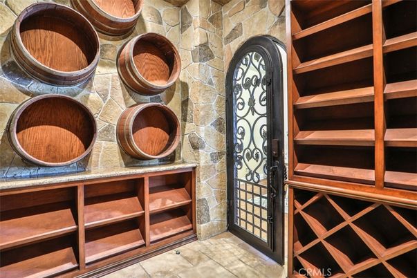 Interior, Stone Walls, Wine Storage