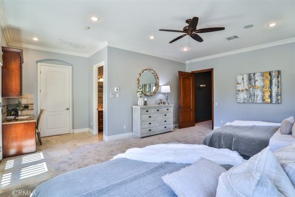 Bedroom, Interior, Recessed Lighting