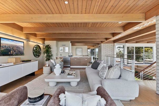 Interior, Living room, Stone Walls, Water
