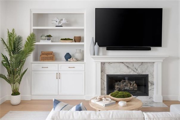 Fireplace, Interior, Living room, Wood Texture Flooring