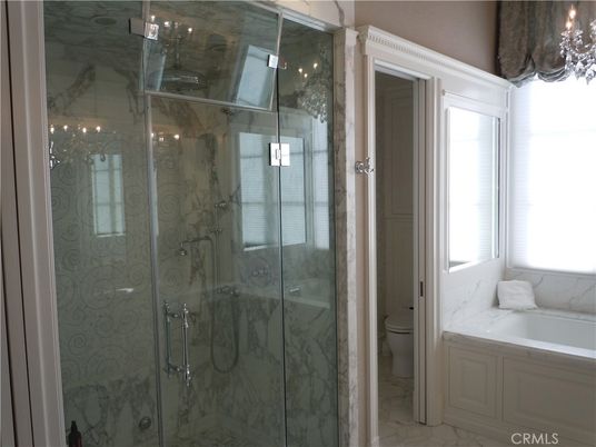 Bathroom, Glass Shower, Interior, Marble, Marble Walls
