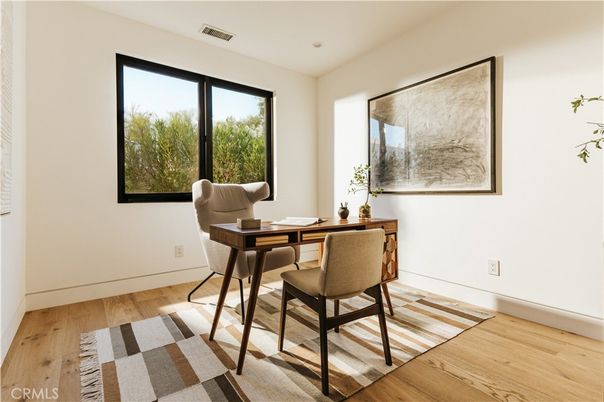Home Office, Interior, Wood Texture Flooring