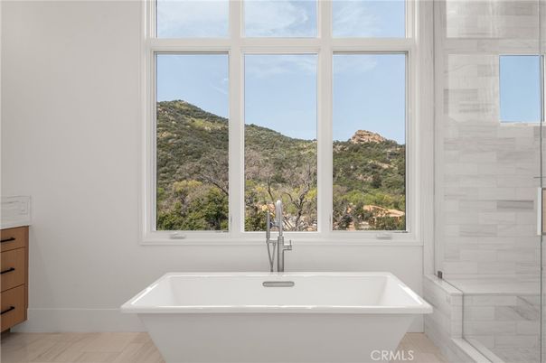 Bathroom, Free Standing Baths, Interior, Marble Walls