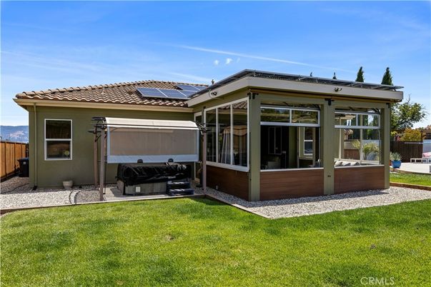 Backyard, Exterior, Hot Tub, Solar Panels