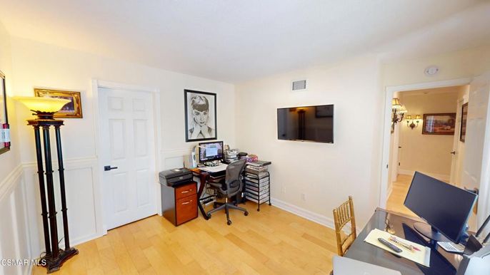 Home Office, Interior, Wood Texture Flooring