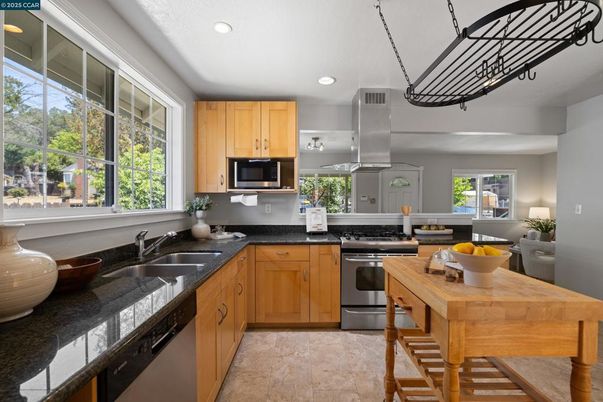 Interior, Kitchen, Recessed Lighting, Stainless Steel Appliances