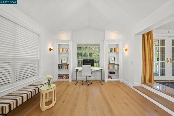 Home Office, Interior, Wood Texture Flooring